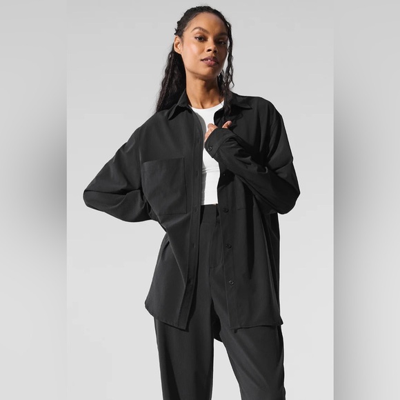 Alo Yoga Dreamscape Button Down Long Sleeve Top Tops